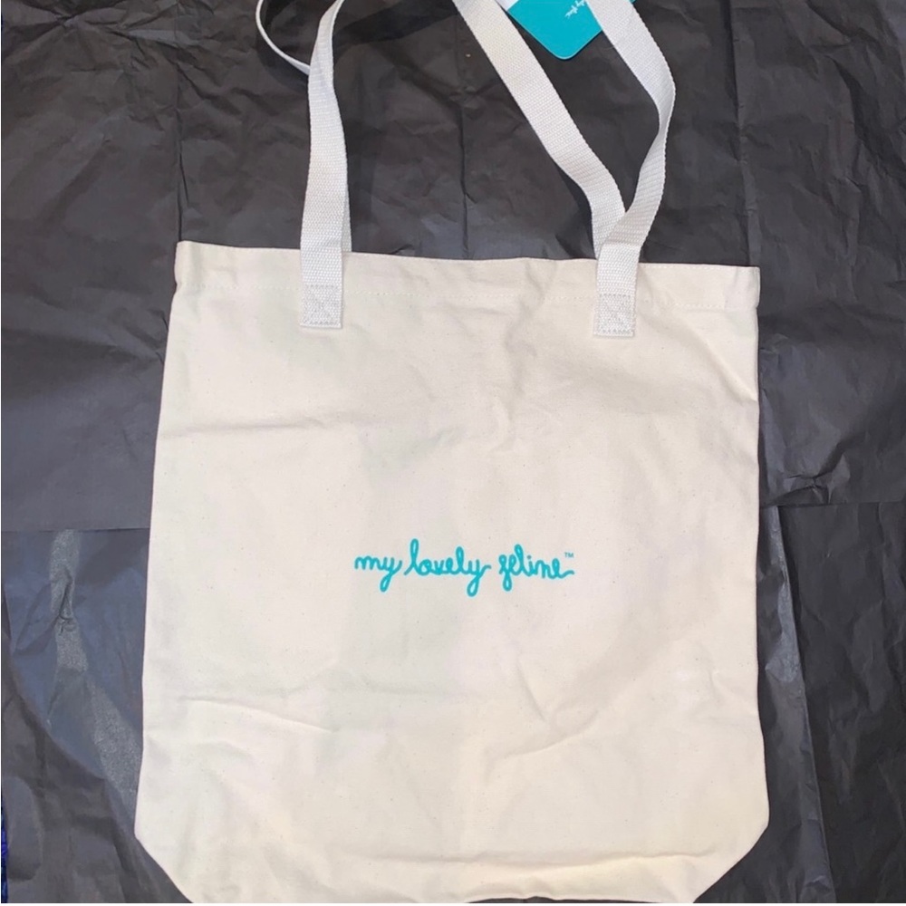 NWT Canvas Tote Cat Lover